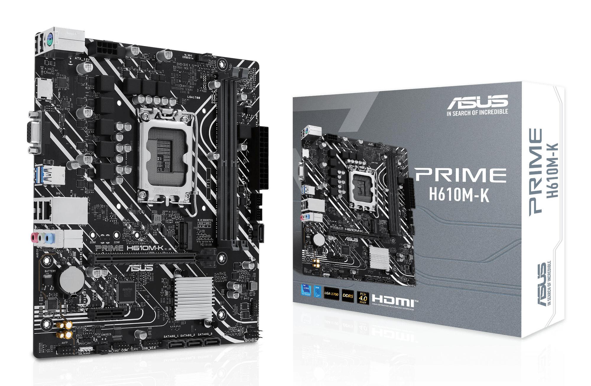 ASUS Mainboard PRIME H610M-K / 90MB1GA0-M0EAY0 Multicoloured