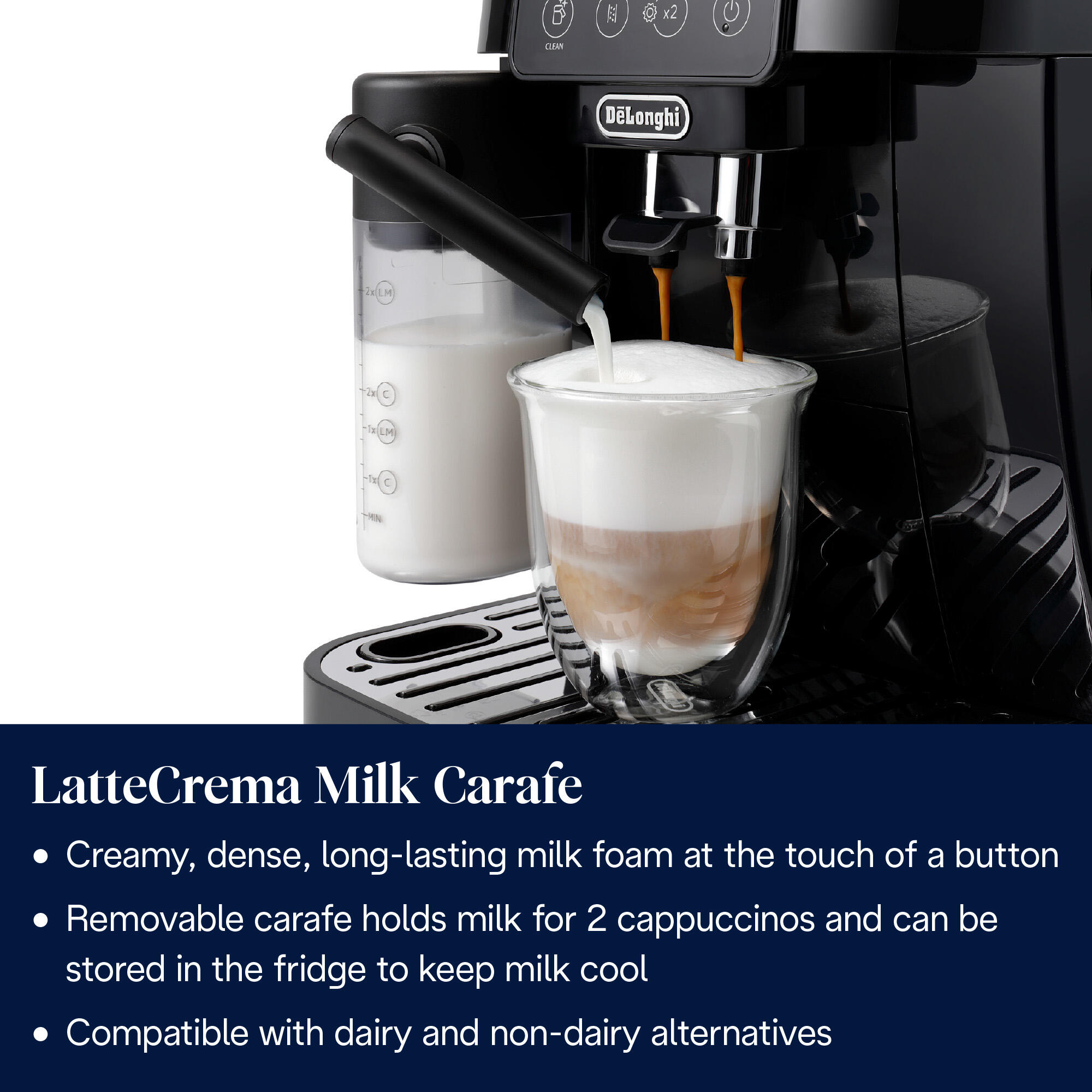 De’Longhi Fully automatic coffee machine Magnifica Start Milk / ECAM220.60.B Black