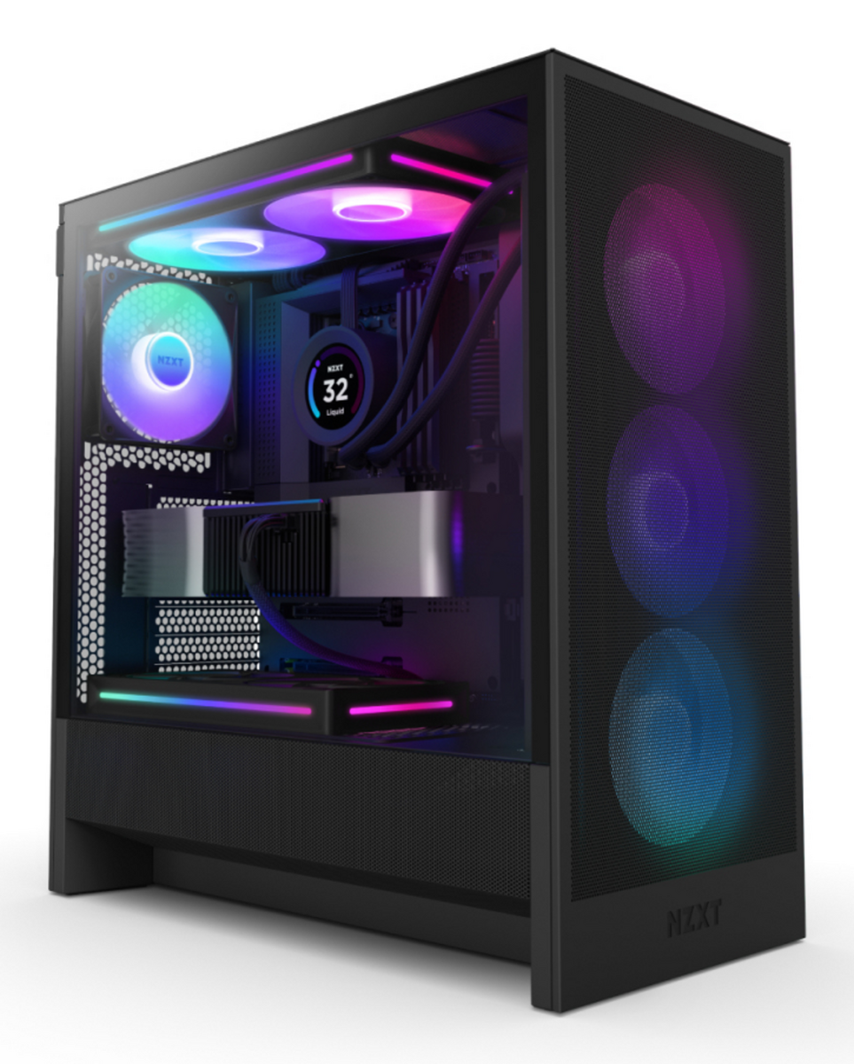 NZXT Boîtier PC H5 Flow RGB / CC-H52FB-R1 Noir
