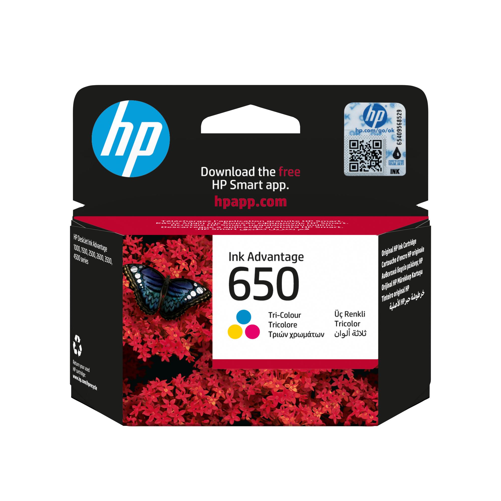 HP Tinte 650 / CZ102AE C,M,Y Standard