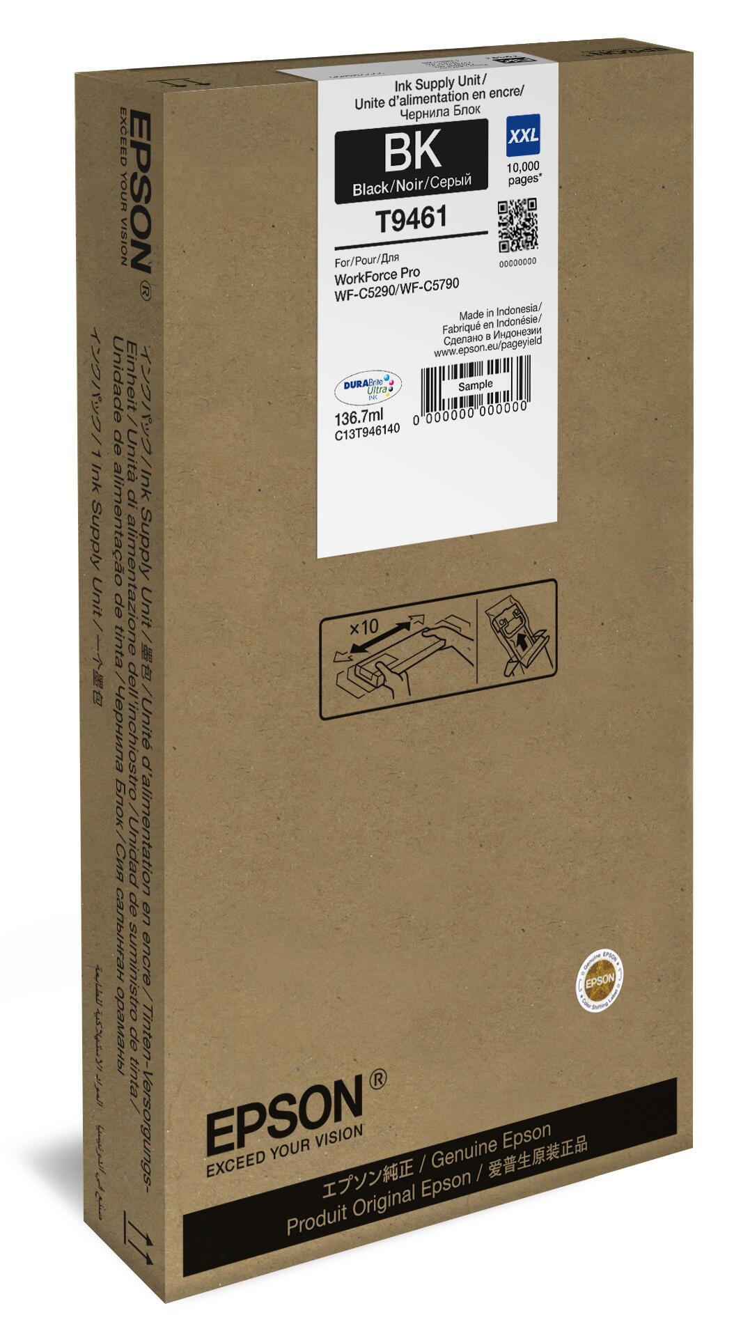 Epson Tinte T9461 / C13T946140 Schwarz XXL