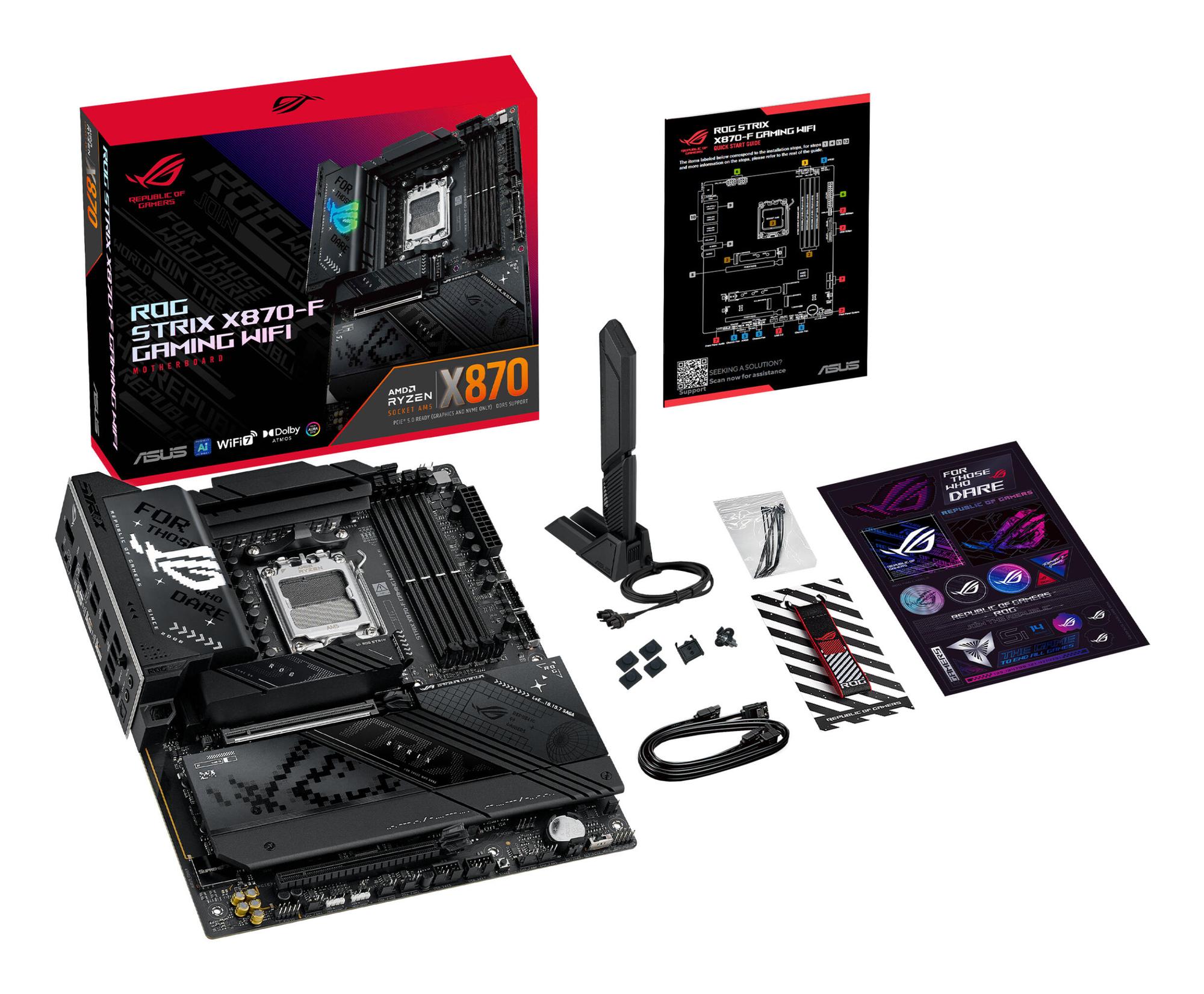 ASUS Mainboard ROG Strix X870-F Gaming WiFi / 90MB1IV0-M0EAY0 Black