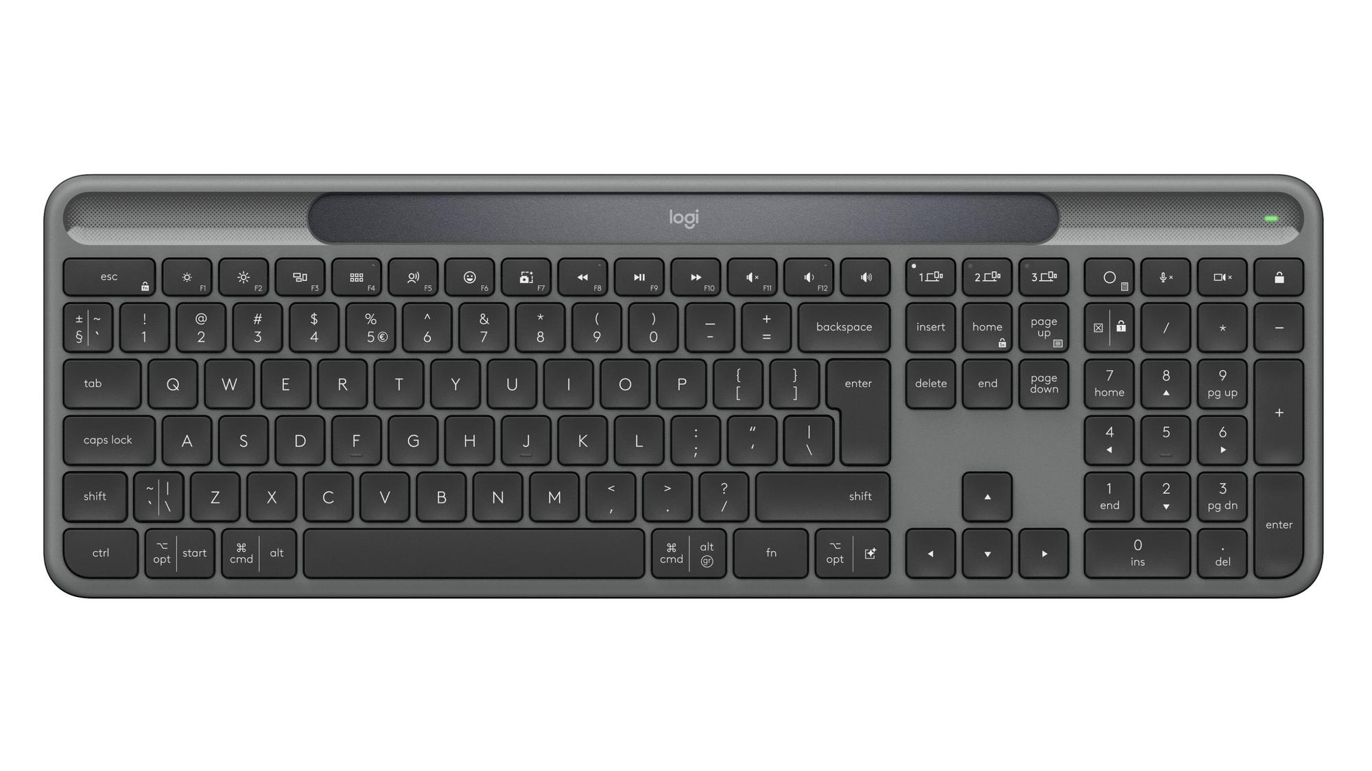 Logitech Tastiera Signature Slim Solar+ K980 US / 920-013764 Grafite