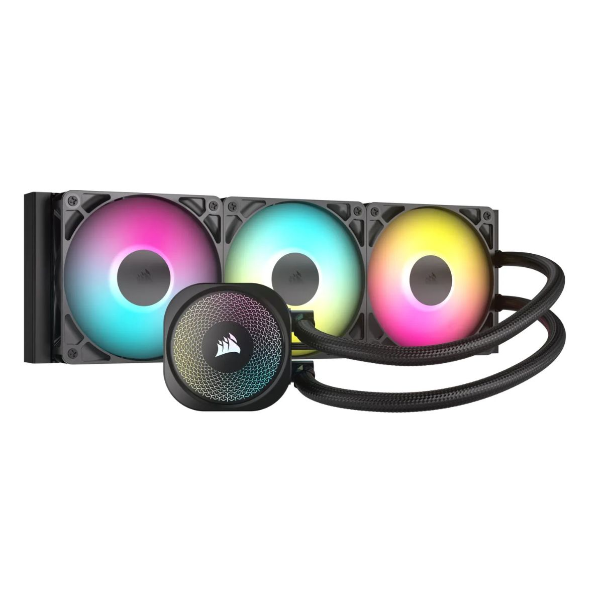 Corsair Refrigeración por agua NAUTILUS 360 ARGB / CW-9060093-WW Negro XL