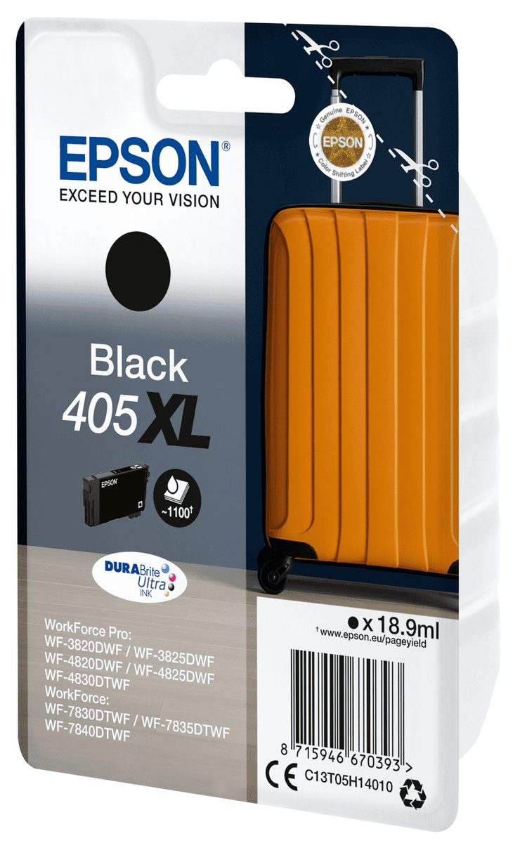 Epson Tinte 405XL / C13T05H14010 Schwarz XL