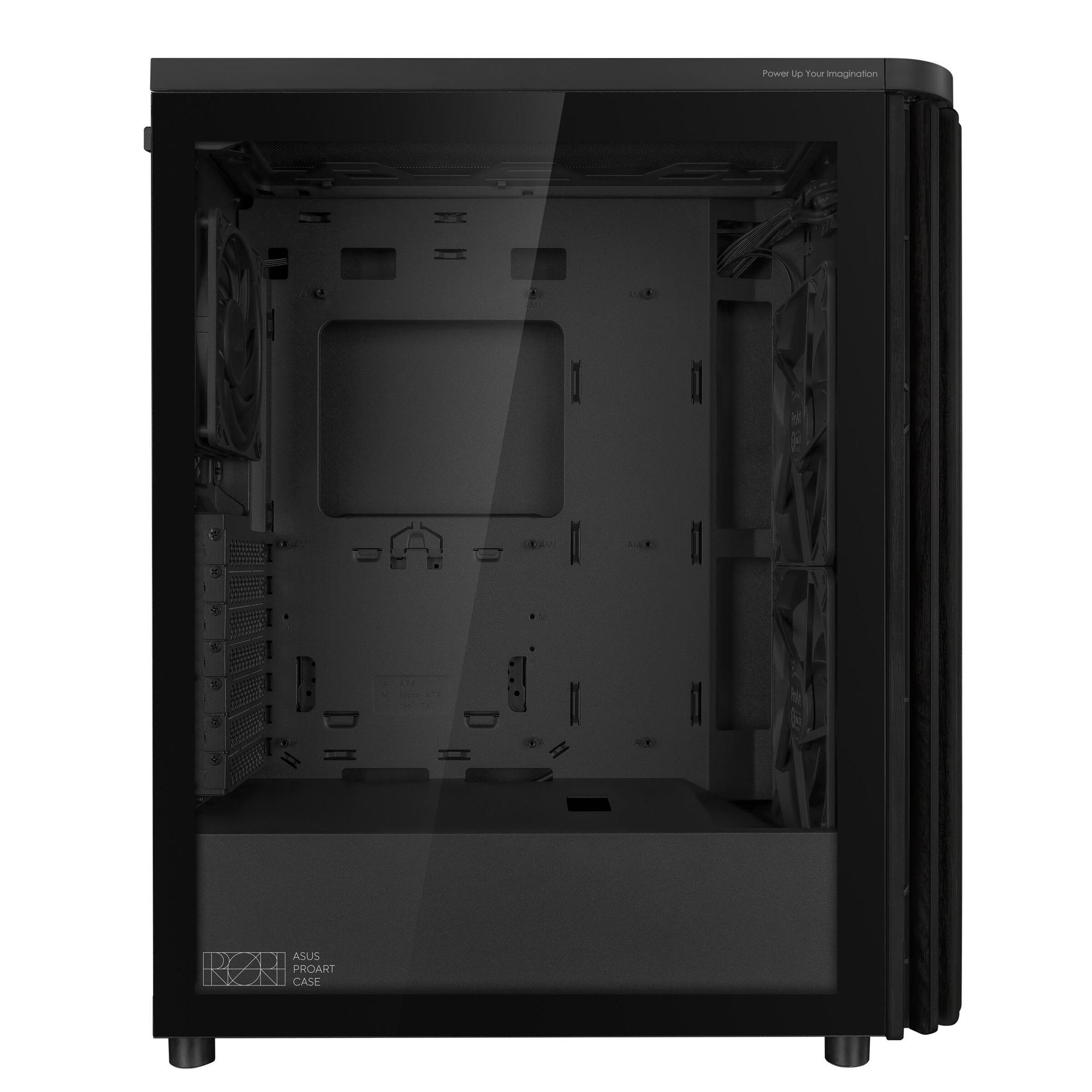 ASUS PC case ProArt PA401 Wood Ed. mit Glass / 90DC00M0-B39000 Black