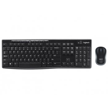 Logitech Set de ratón y teclado MK270 / 920-004509 Negro
