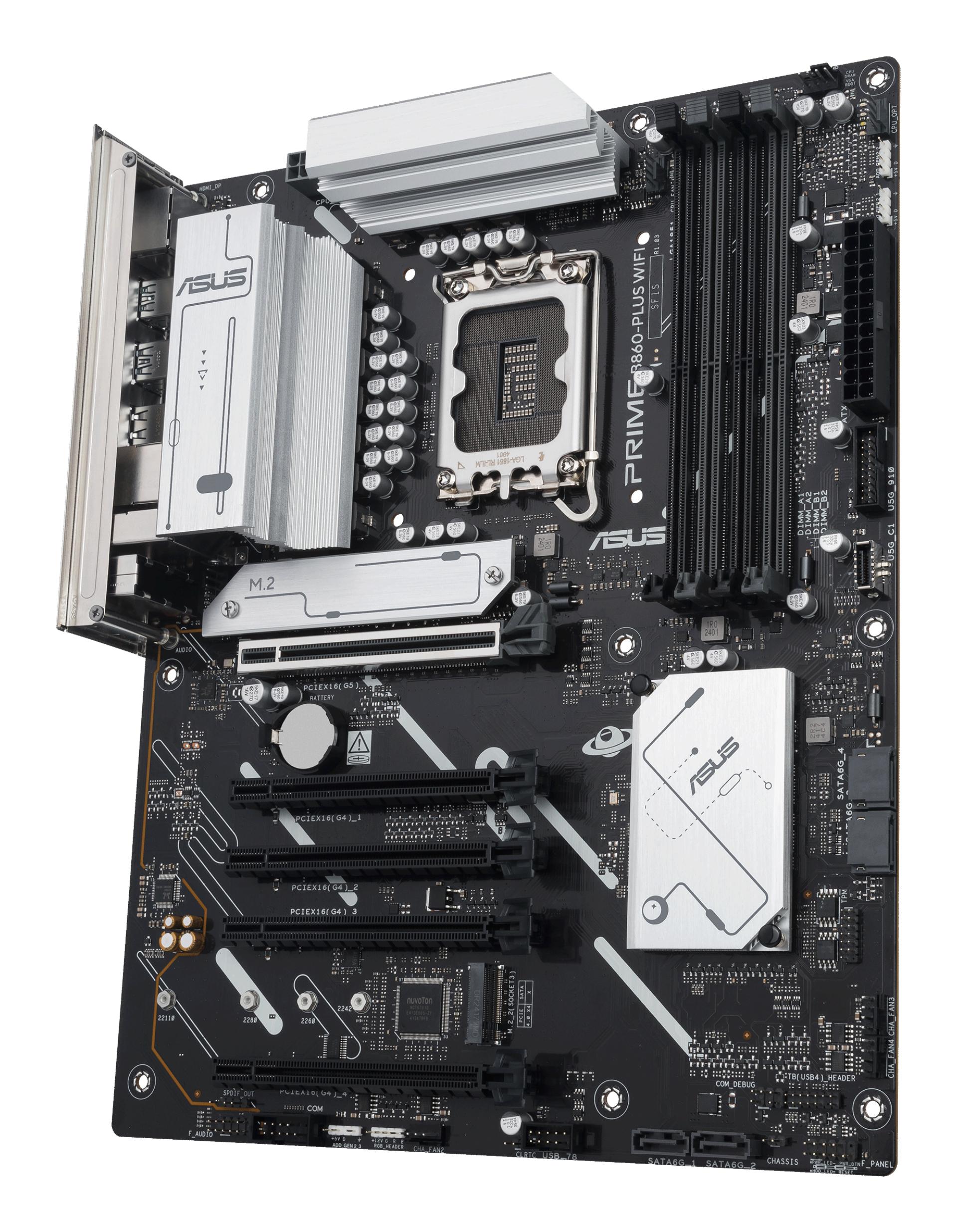 ASUS Carte mère PRIME B860-PLUS WIFI / 90MB1K50-M0EAY0 Aluminium, noir
