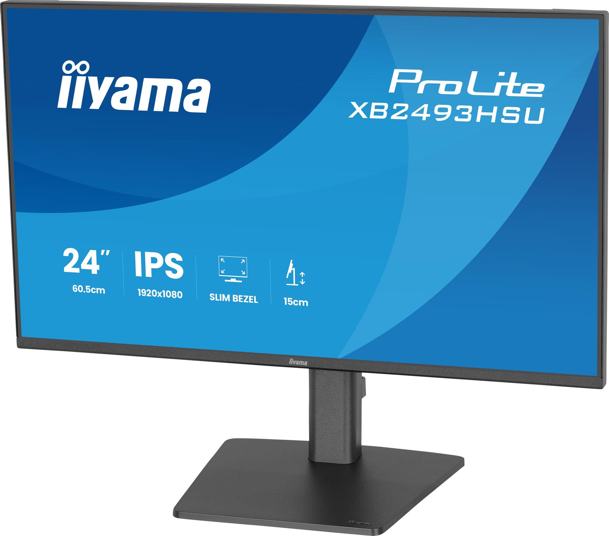 iiyama Monitor ProLite XB2493HSU / XB2493HSU-B1 Black 60.5 cm (23.8")