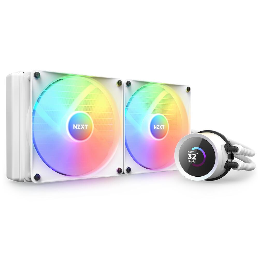 NZXT Raffreddamento ad acqua Kraken 280 RGB / RL-KR280-W1 Bianco