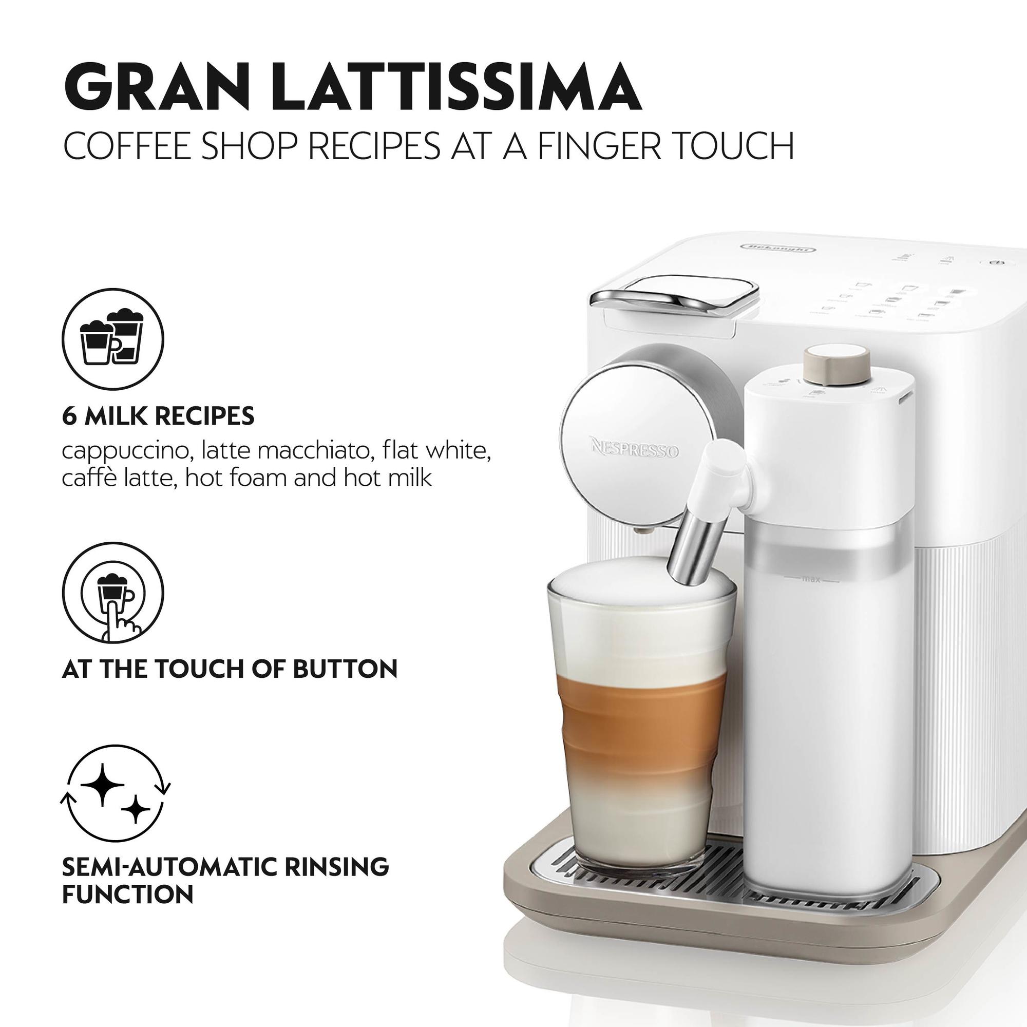 De’Longhi Capsule machine Nespresso Gran Lattissima / EN640.W White