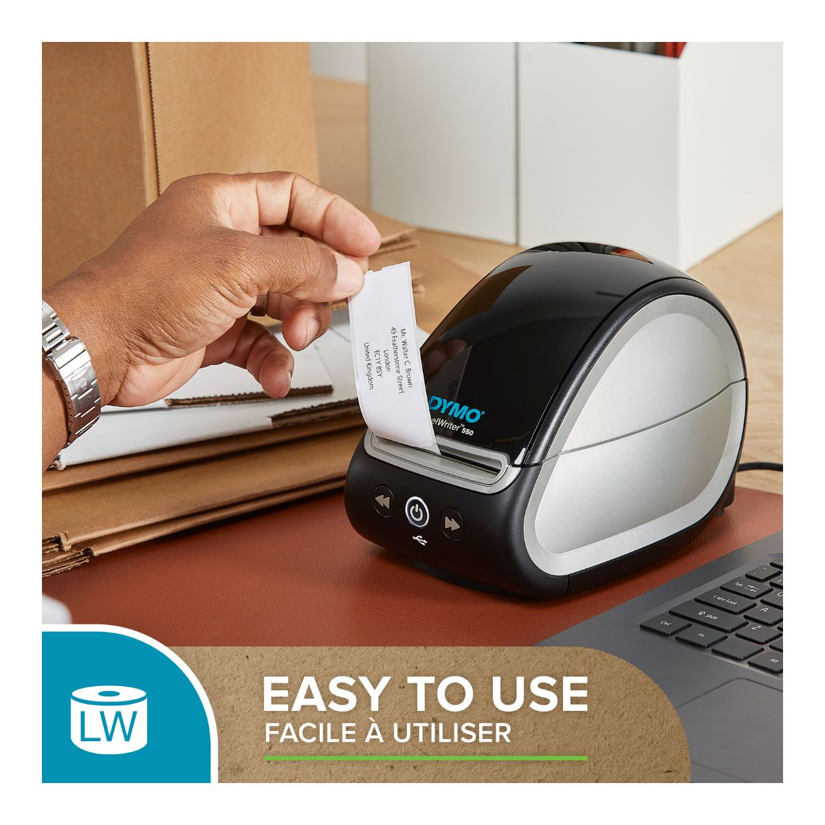 Dymo Étiquette 1983172 Blanc