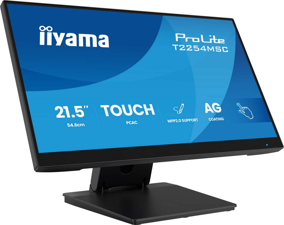 IIYAMA Monitor T2254MSC-B2AG / T2254MSC-B2AG Black" "(21.5 ")""