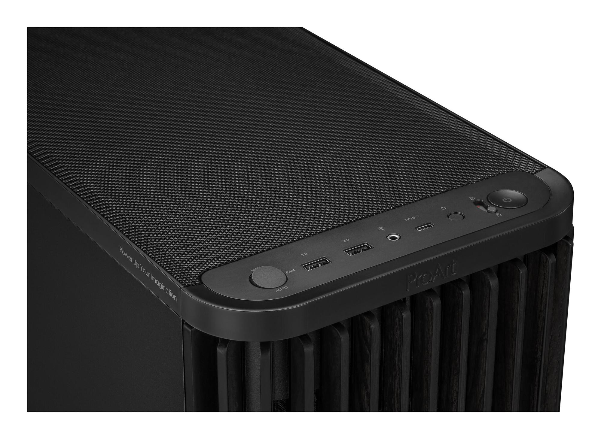 ASUS PC-Gehäuse ProArt PA401 Wood Ed. / 90DC00M0-B39010 Schwarz