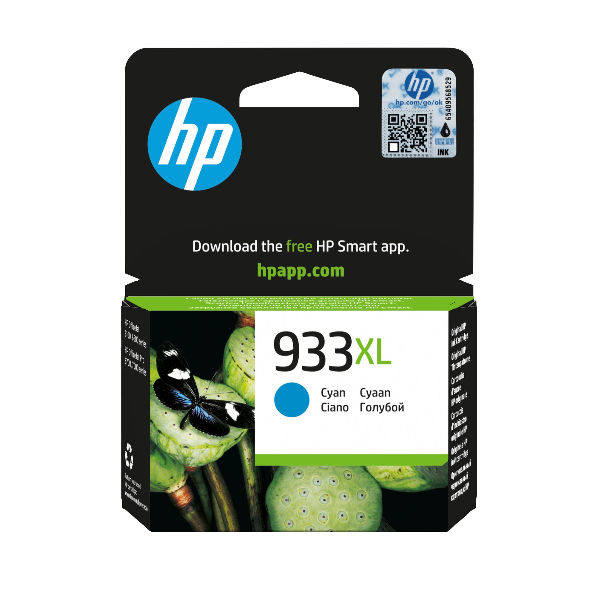 HP Tinta 933XL / CN054AE Cian XL