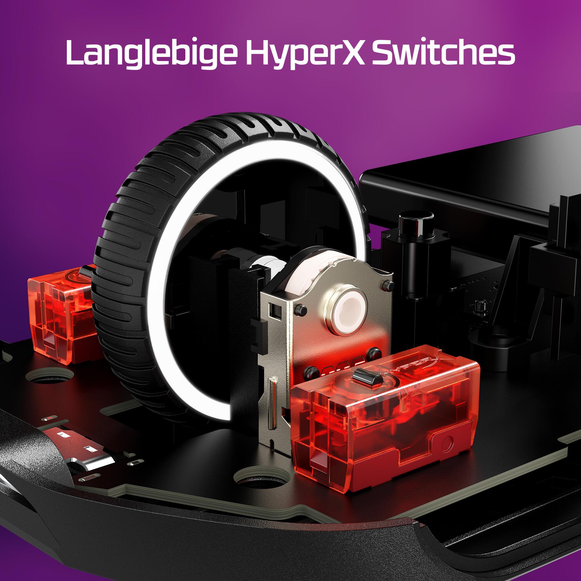 HyperX Ratón Pulsefire Haste 2 / 6N0B0AA Negro