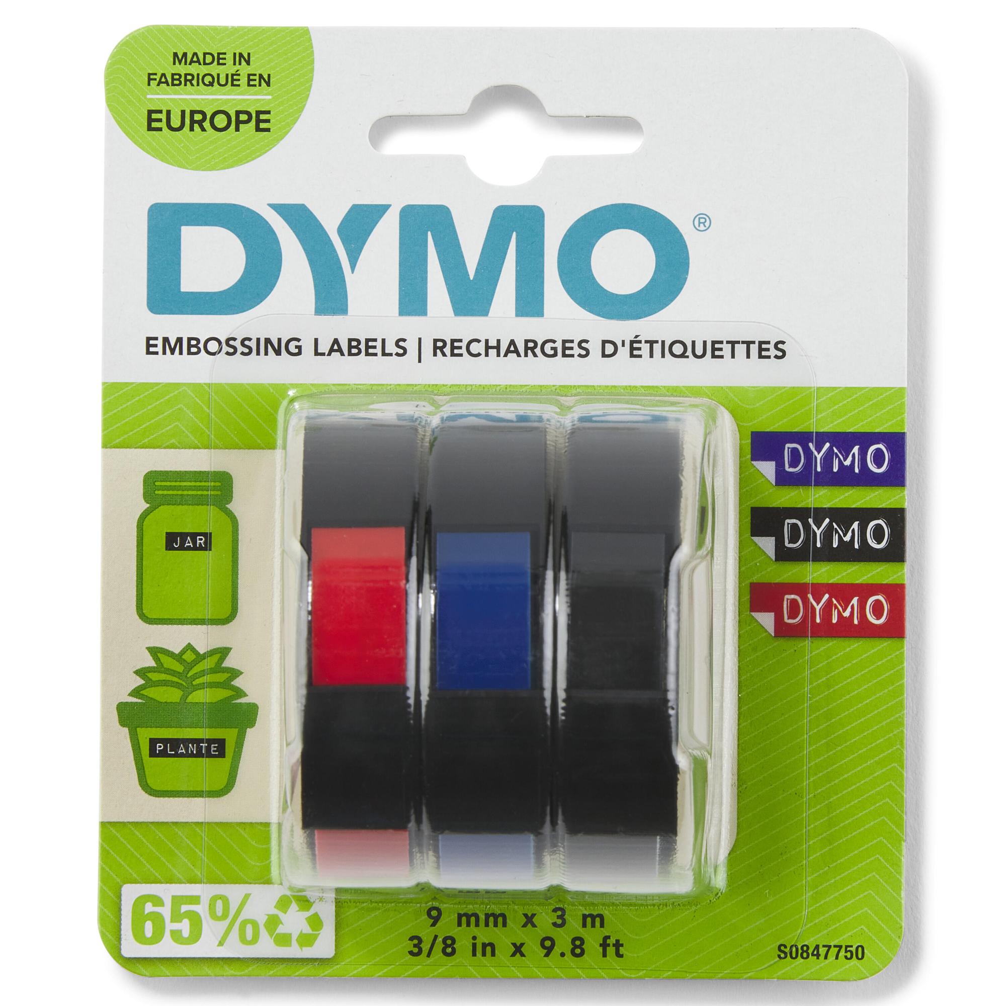DYMO Nastro colorato S0847750 Nero, rosso Multipack