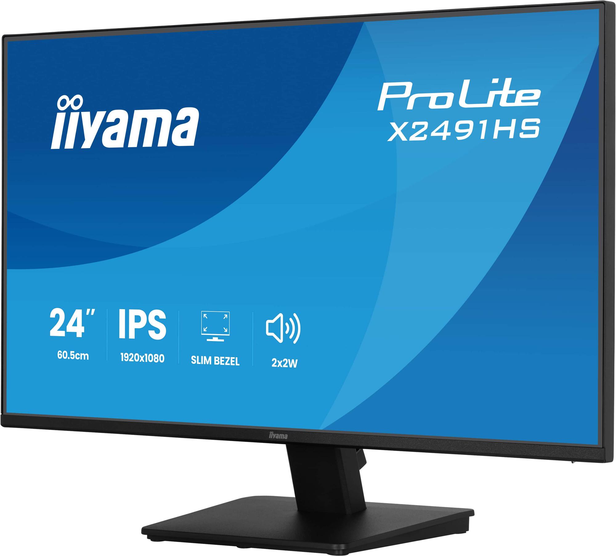 iiyama Monitor ProLite X2491HS / X2491HS-B1 Schwarz 60,5 cm (23.8")