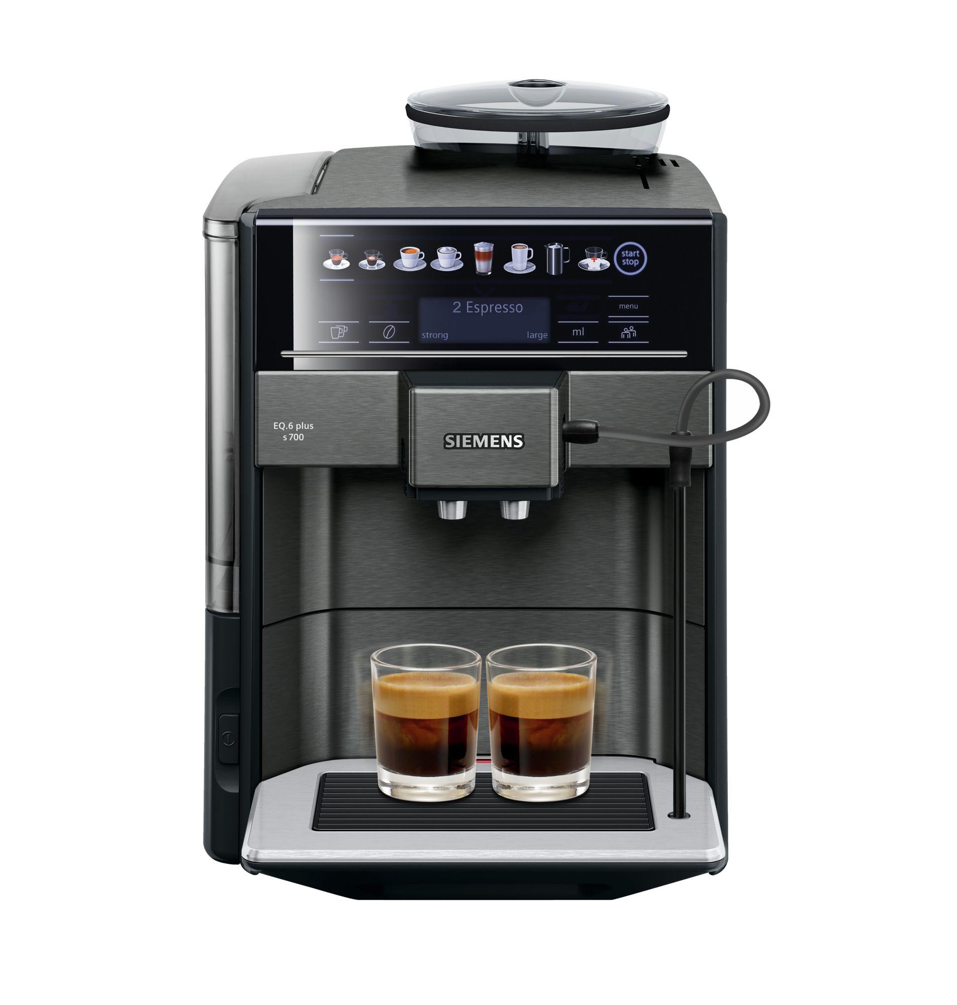 Siemens Kaffeevollautomat EQ.6 plus s700 / TE657319RW Schwarz, Grau