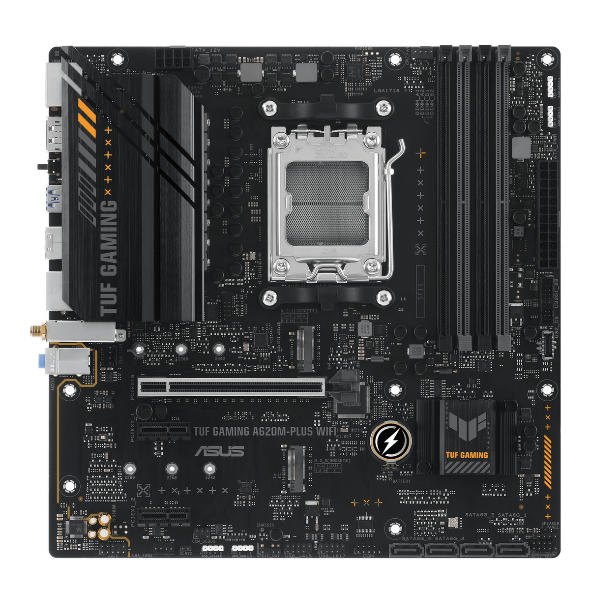 Asus Carte mère TUF Gaming A620M-Plus WiFi / 90MB1F00-M0EAY0 Noir