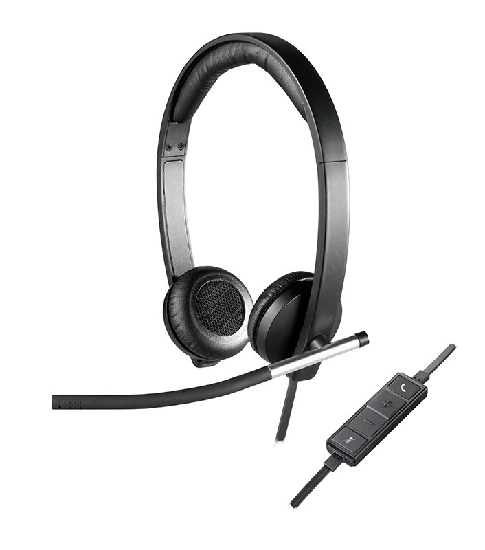 Logitech Headset H650e / 981-000519 Schwarz