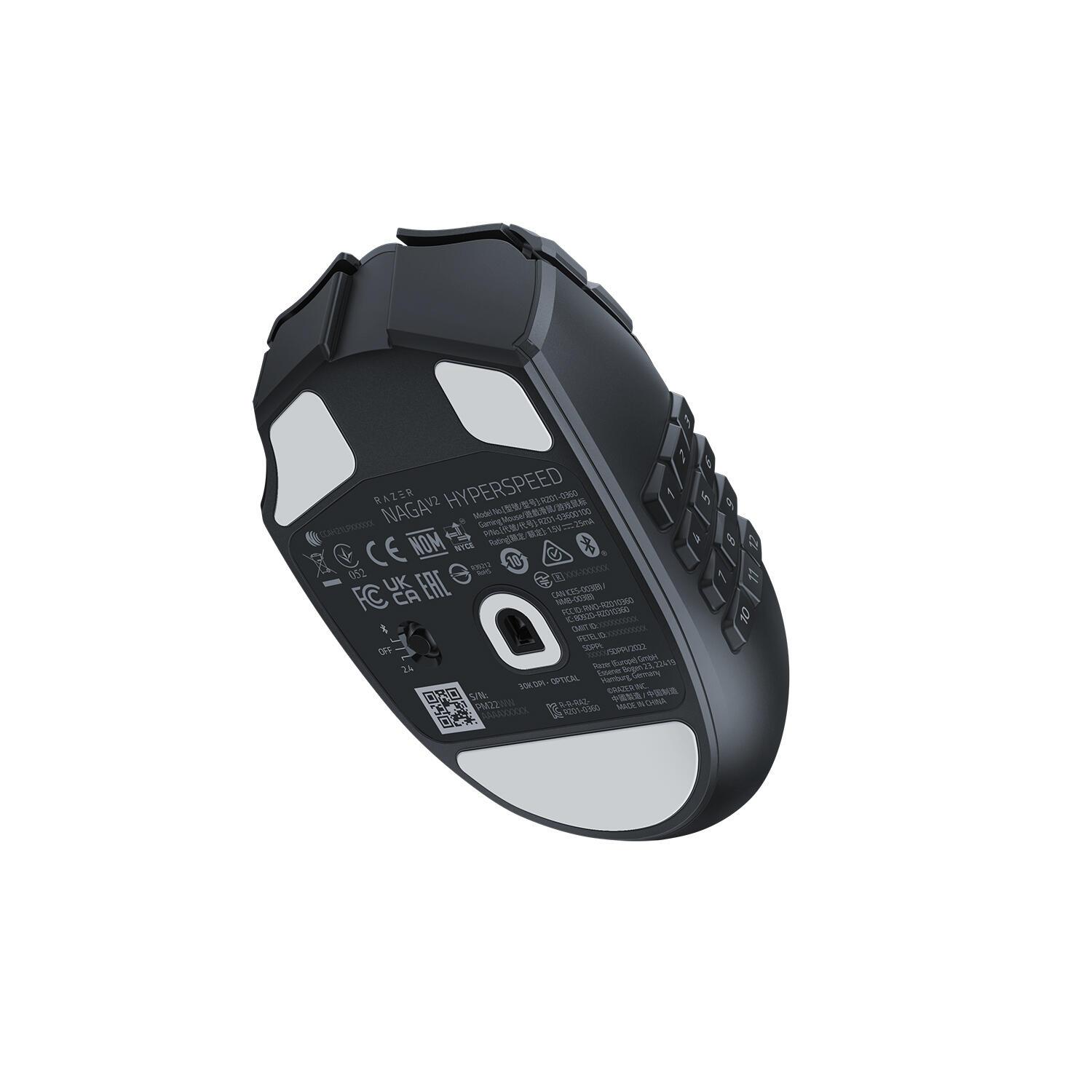 Razer Souris Naga V2 HyperSpeed / RZ01-03600100-R3G1 Noir