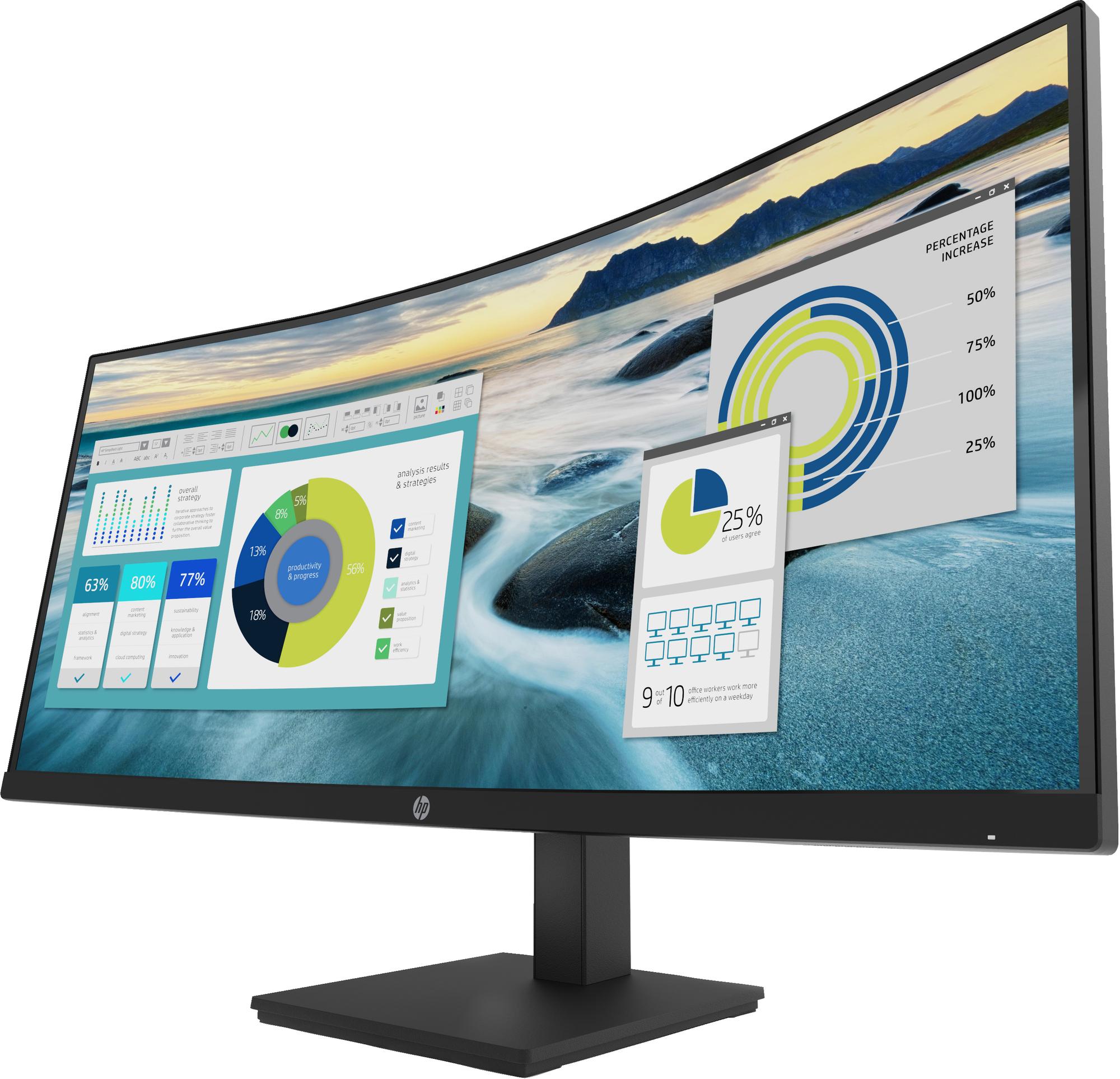 HP Moniteur P34hc G4 / 21Y56AA#ABB Noir 86,4 cm (34")