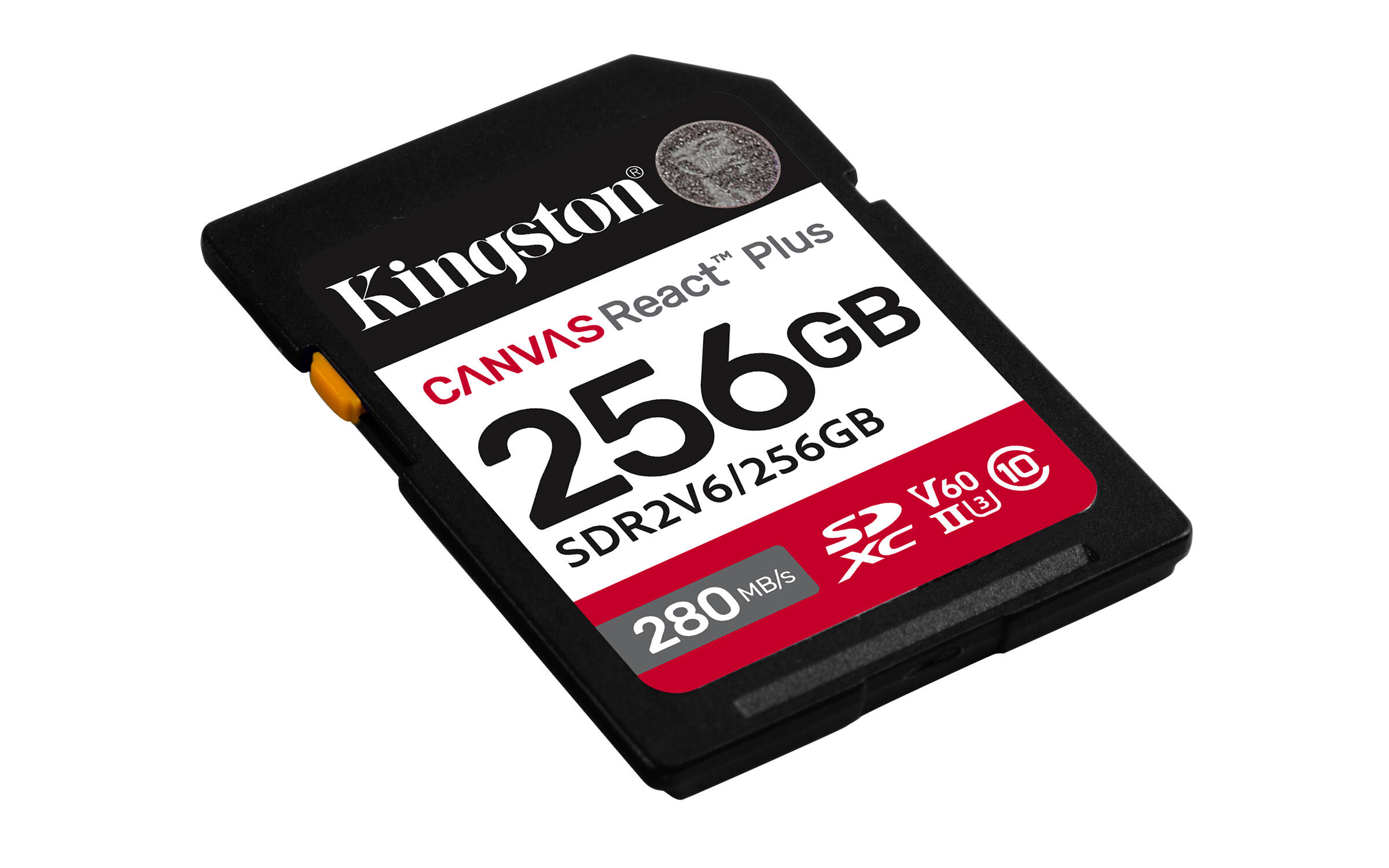 Kingston Scheda SD Canvas React Plus 256GB V60 / SDR2V6/256GB Nero