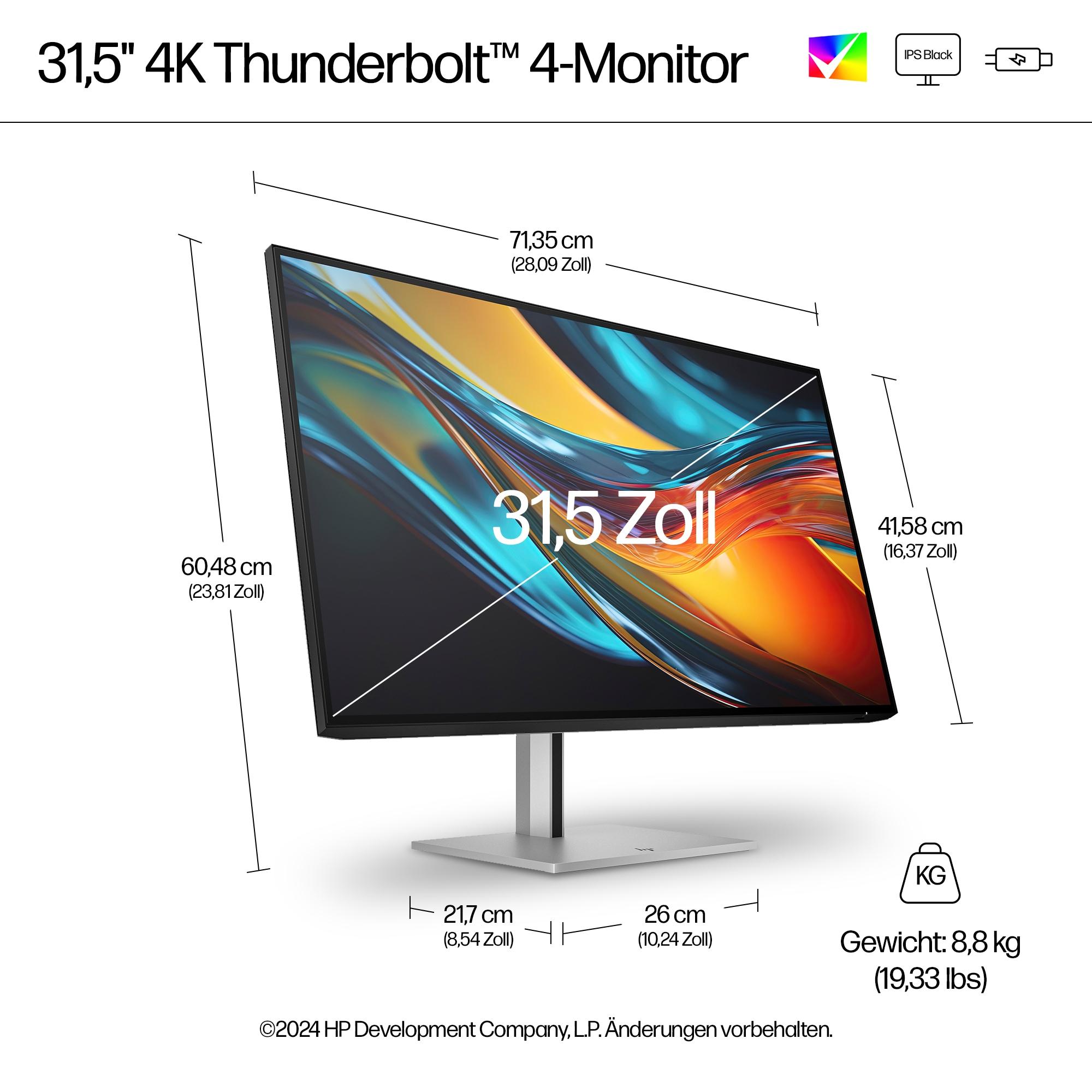 HP Monitor 732pk / 8Y2K9AA#ABB Nero, argento 80 cm (31,5")