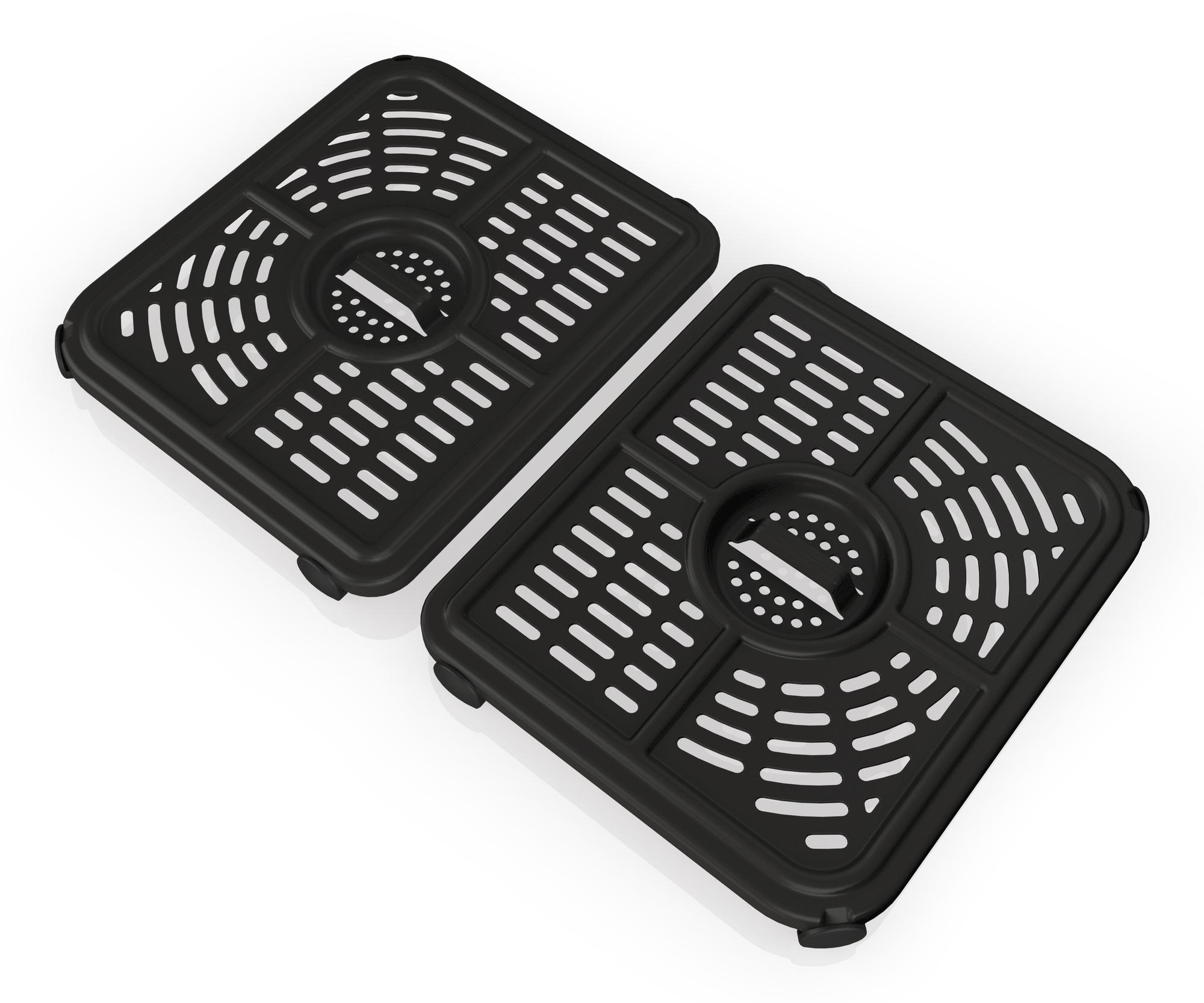 SharkNinja Heißluft Fritteuse AF500EU / AF500EU Schwarz, Edelstahl