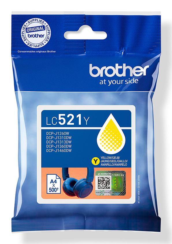 Brother Tinte LC-521Y / LC521Y Gelb