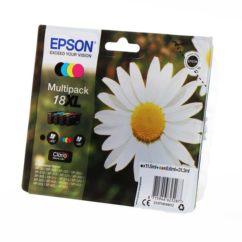 Epson Ink 18XL / C13T18164012 BK,C,M,Y XL Multipack