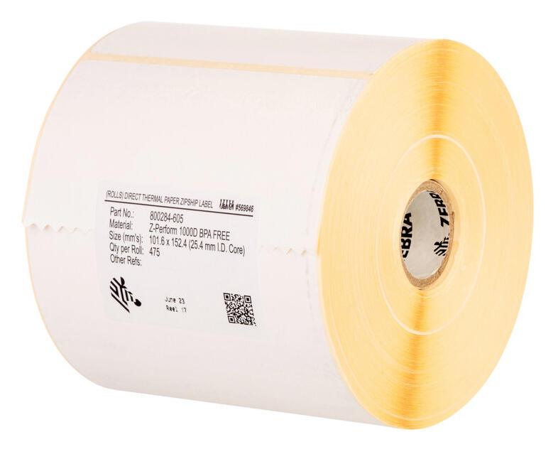 Zebra Étiquette Z-Perform 1000T / 880409-031DU Blanc 12-Pack