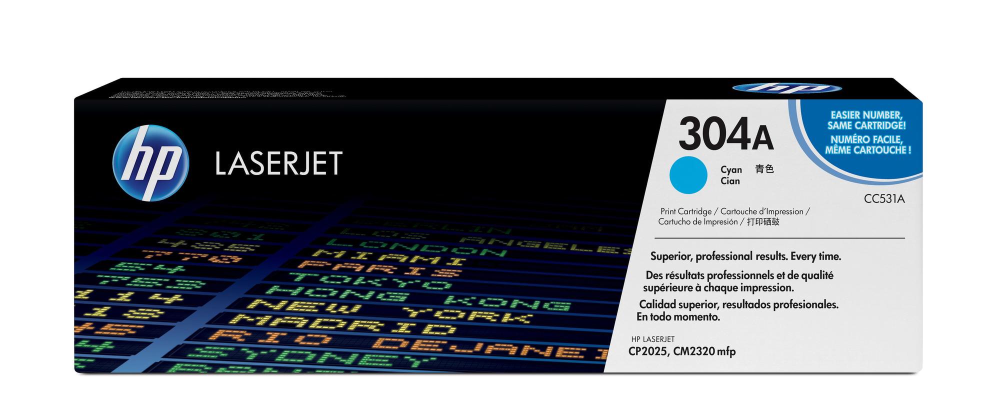 HP Toner 304A / CC531A Ciano Standard