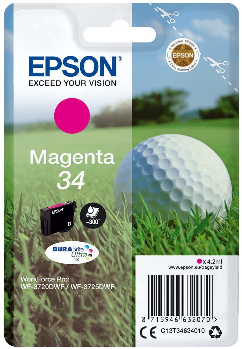 Epson Encre 34 / C13T34634010 Magenta