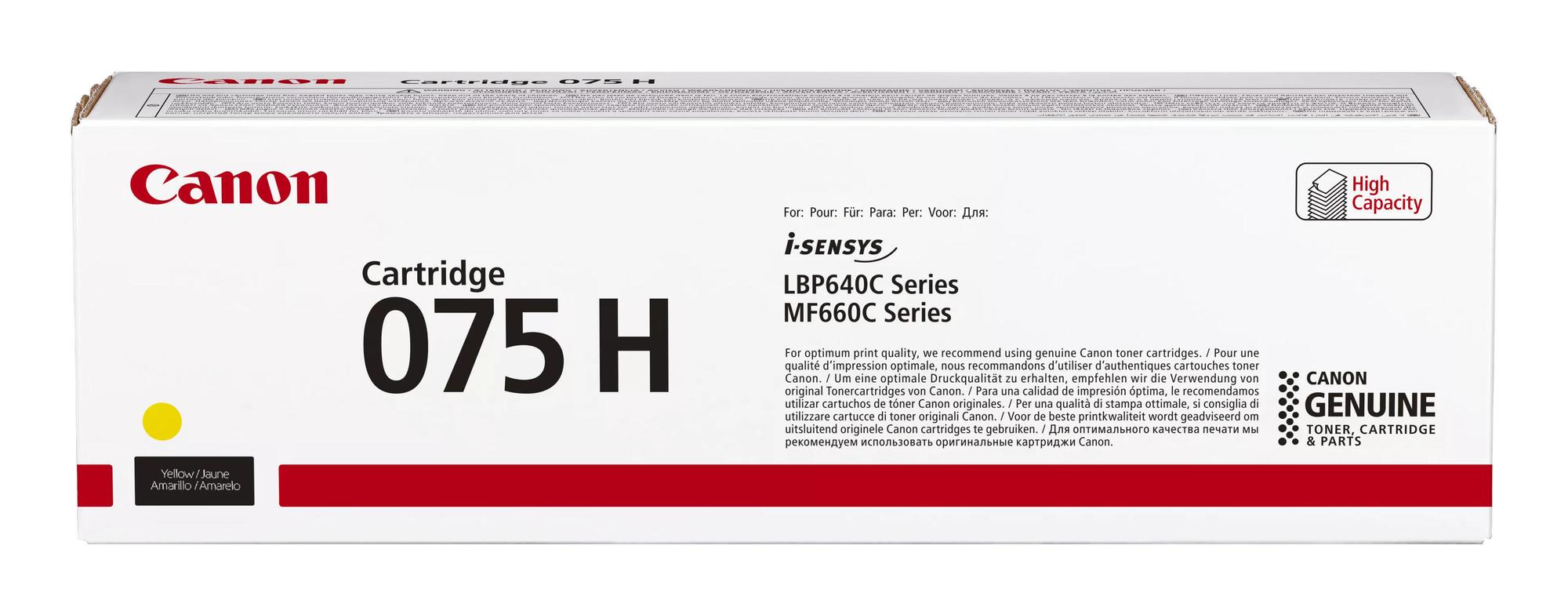 Canon Toner Cartridge 075 H Y / 6366C002 Jaune
