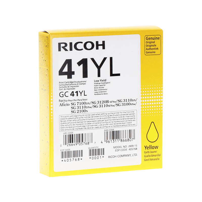 Ricoh Ink GC41YL / 405768 Yellow