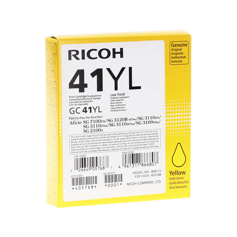 Ricoh Tinte GC41YL / 405768 Gelb