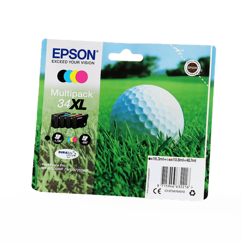Epson Tinta 34XL / C13T34764010 BK,C,M,Y XL Multipack