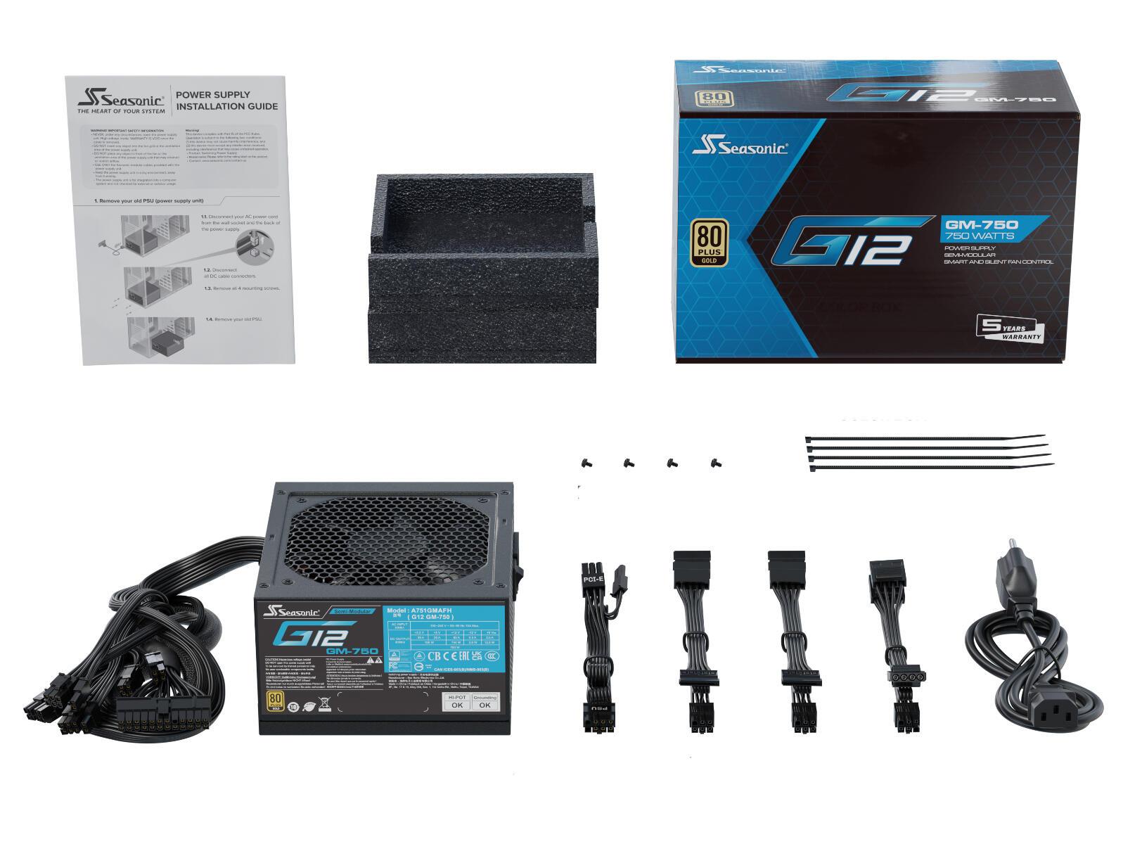 Seasonic Alimentation pour PC Focus 750FM / SSR-750FM Noir
