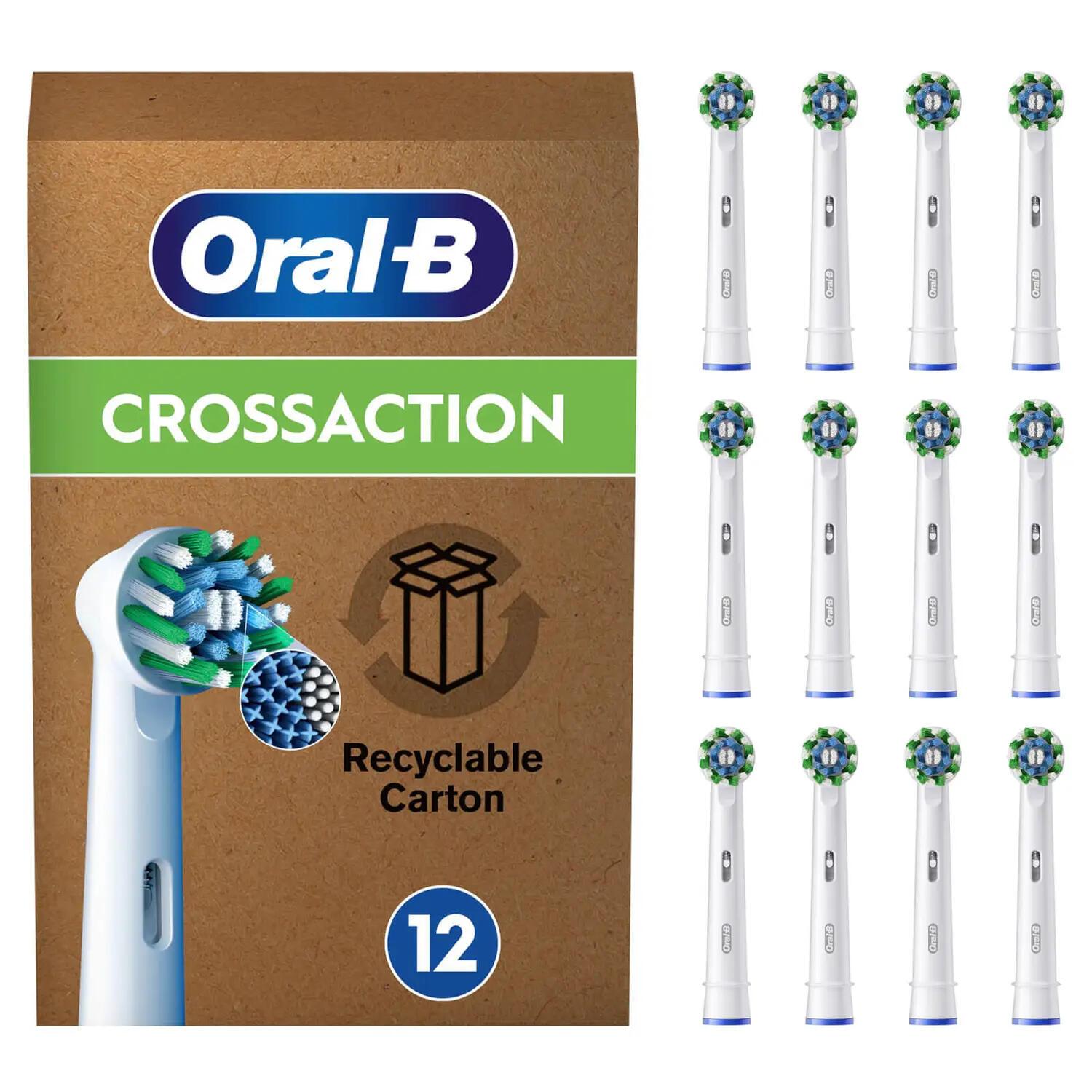 Oral-B Cepillo de dientes acoplable 12x Cross / 8006540859827 Blanco