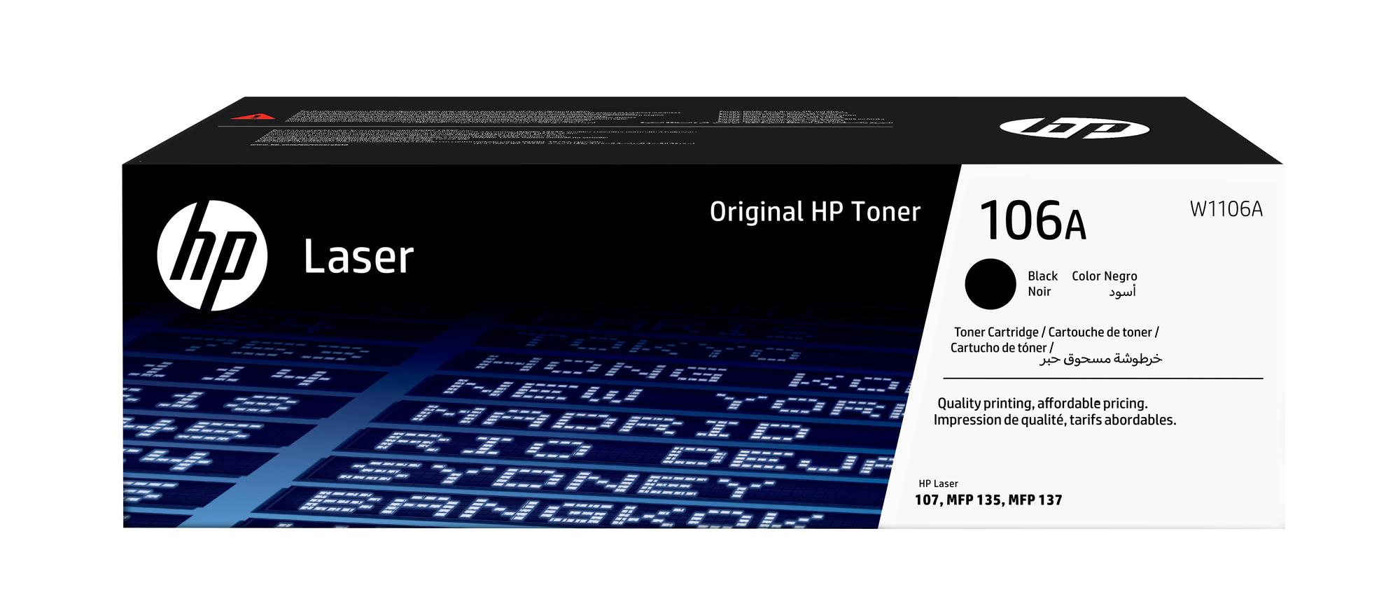 HP Toner 106A / W1106A Noir Standard