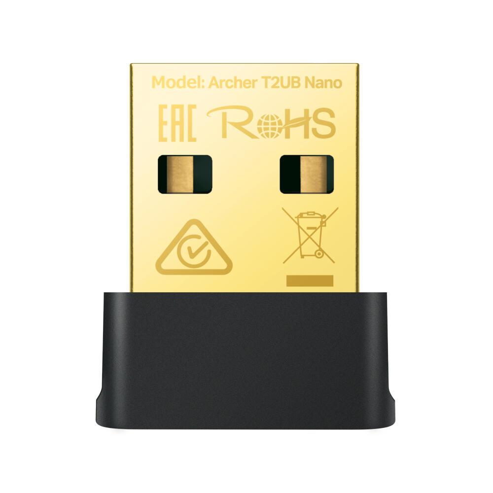 TP-Link USB WLAN-Antenne T2UB Nano / ARCHER T2UB NANO Schwarz