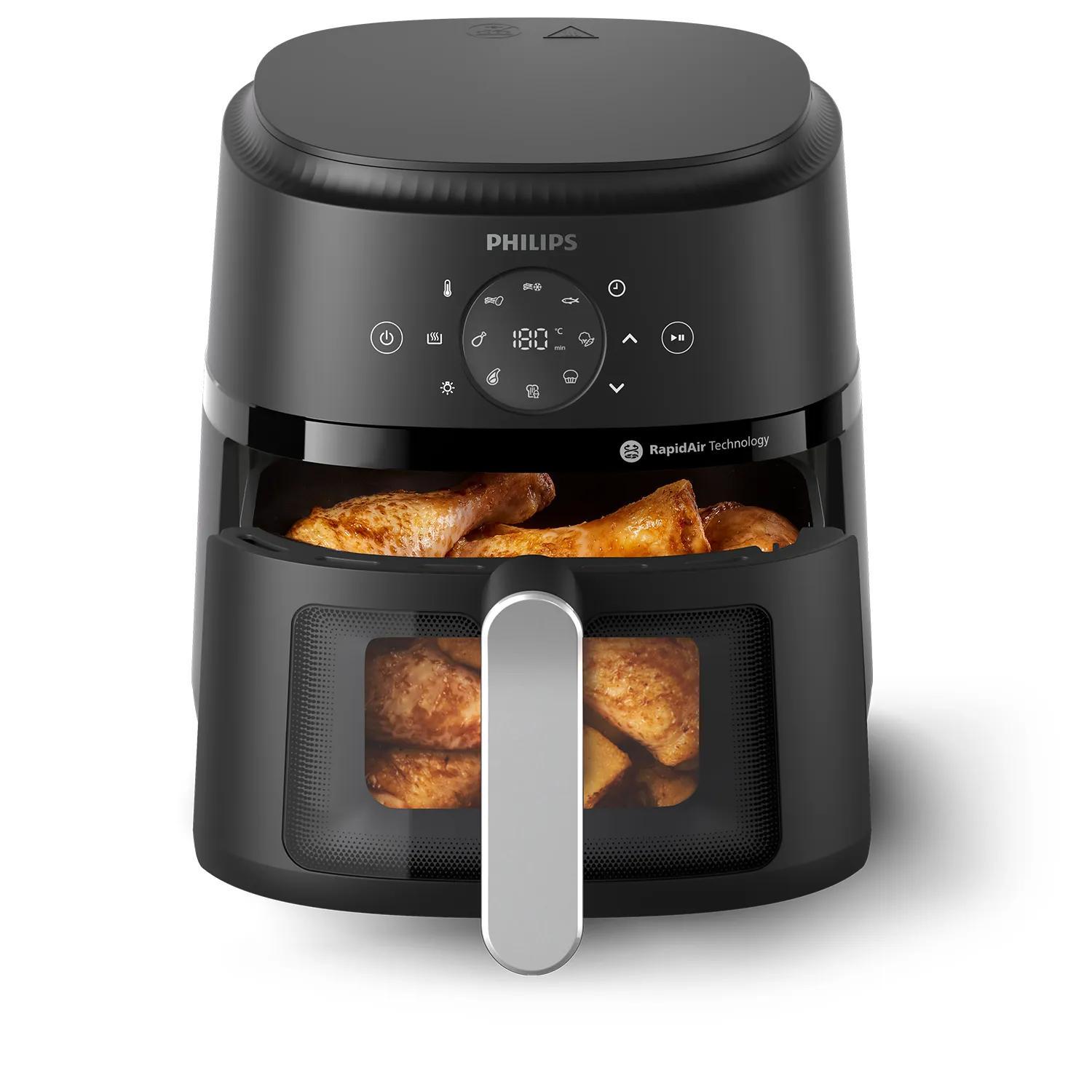 Philips Hot air fryer 2000 Series / NA221/00 Black, silver