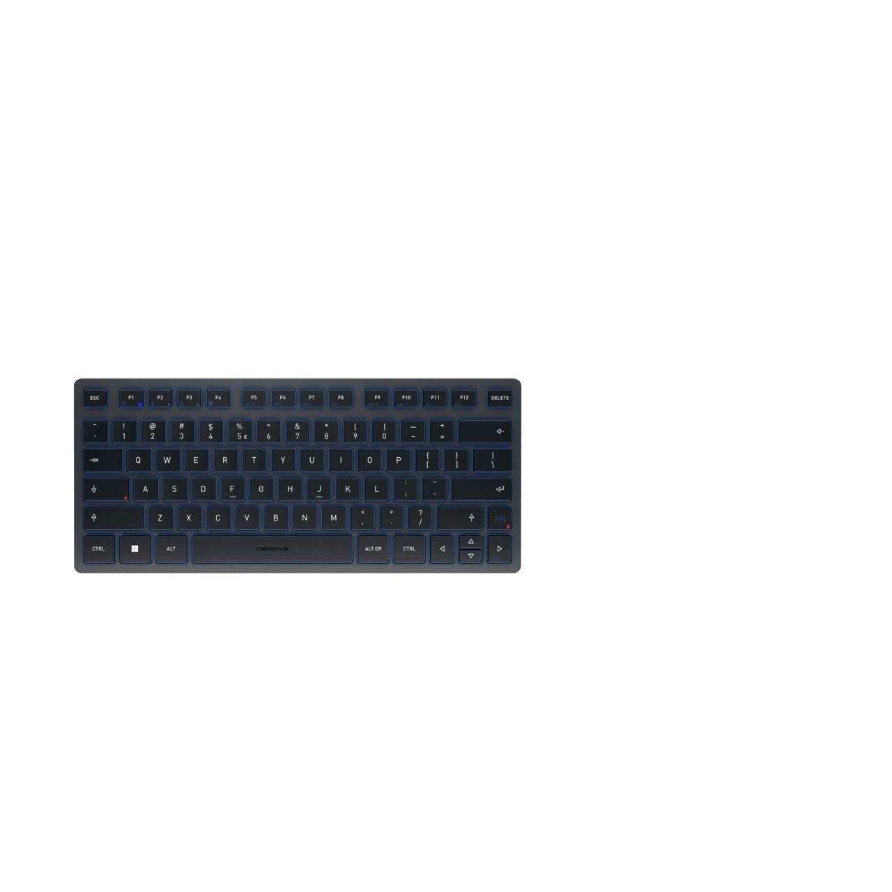 CHERRY Clavier KW7100 Mini BT US-Intl. / JK-7100EU-22 Bleu