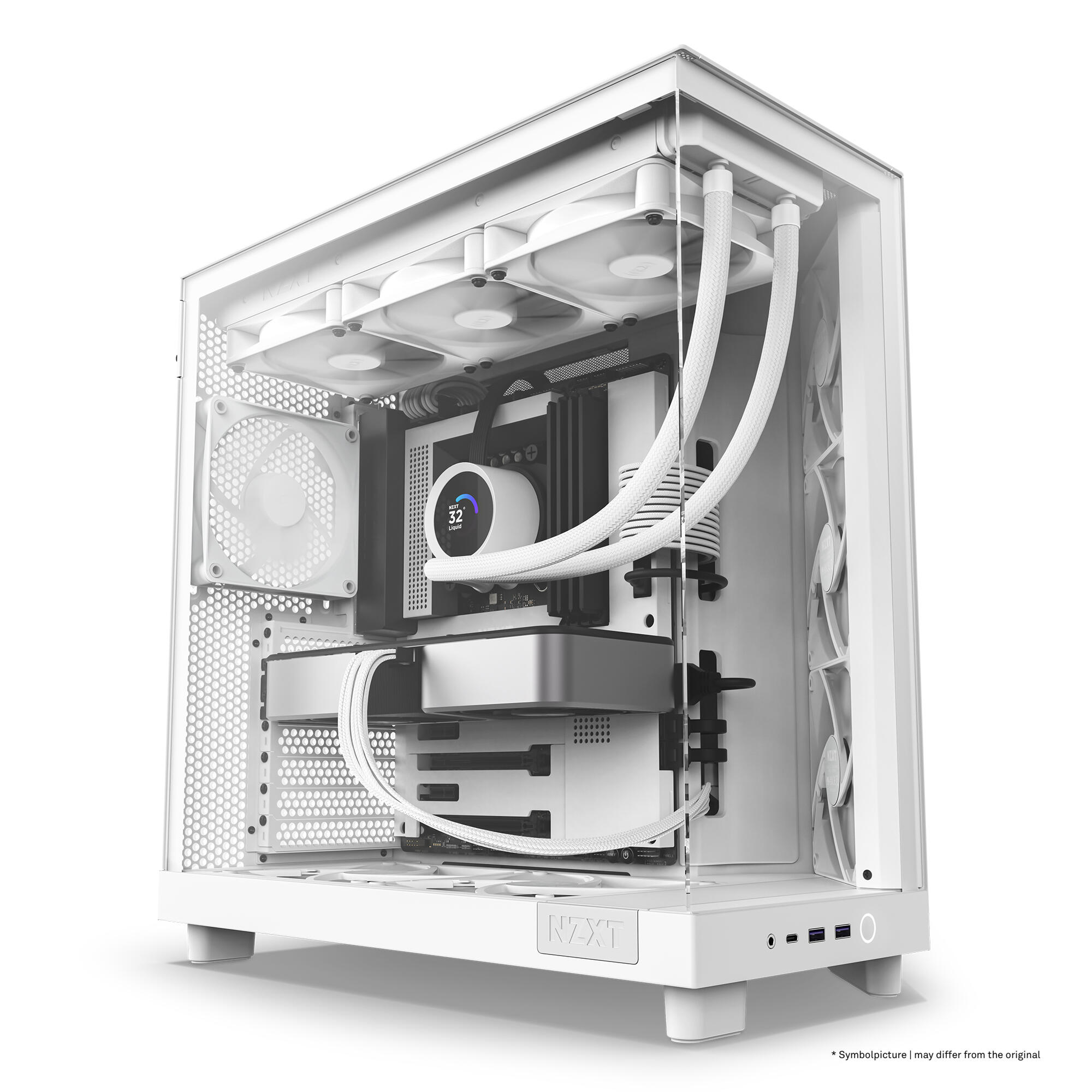 NZXT Boîtier PC H6 Flow / CC-H61FW-01 Blanc