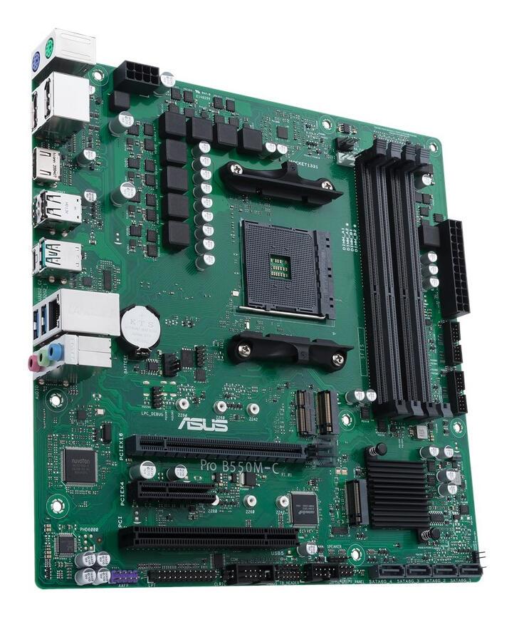 ASUS Mainboard PRO B550M-C/CSM / 90MB15Q0-M0EAYC Black