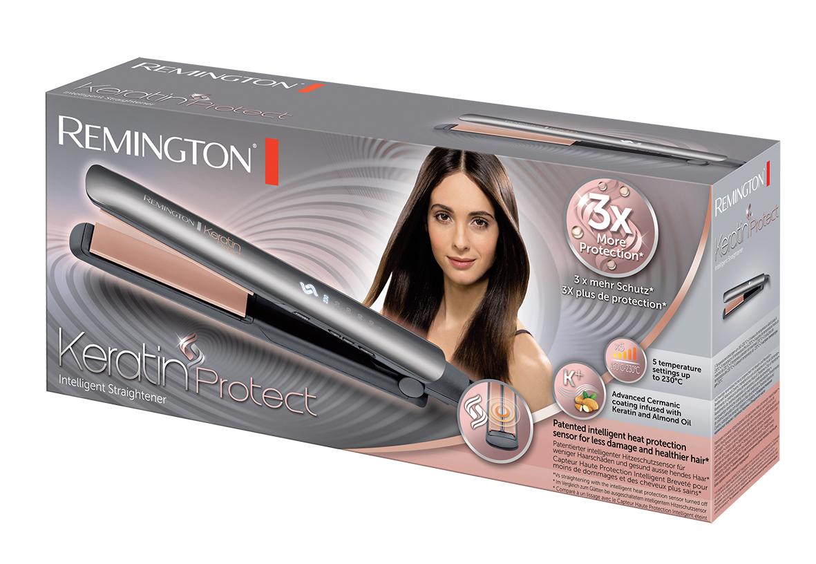 Remington Straightener Keratin Protect S8598 / 45602560100 Black, grey