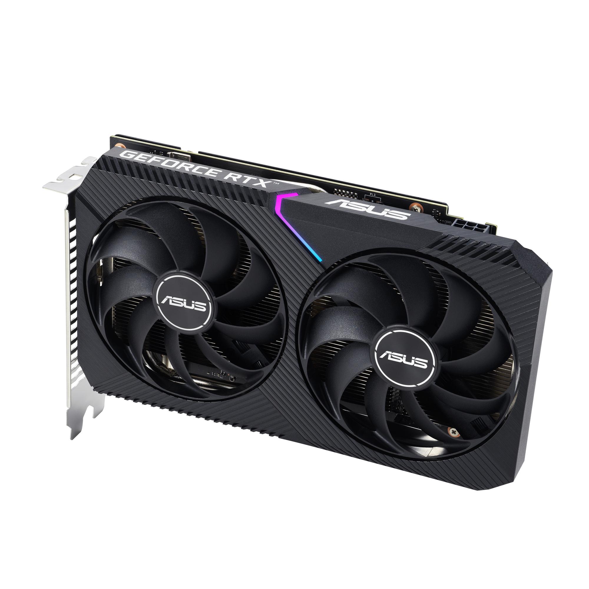 ASUS Graphics card Dual GeForce RTX 3050 V2 OC 8GB / 90YV0GH6-M0NA00 Black S