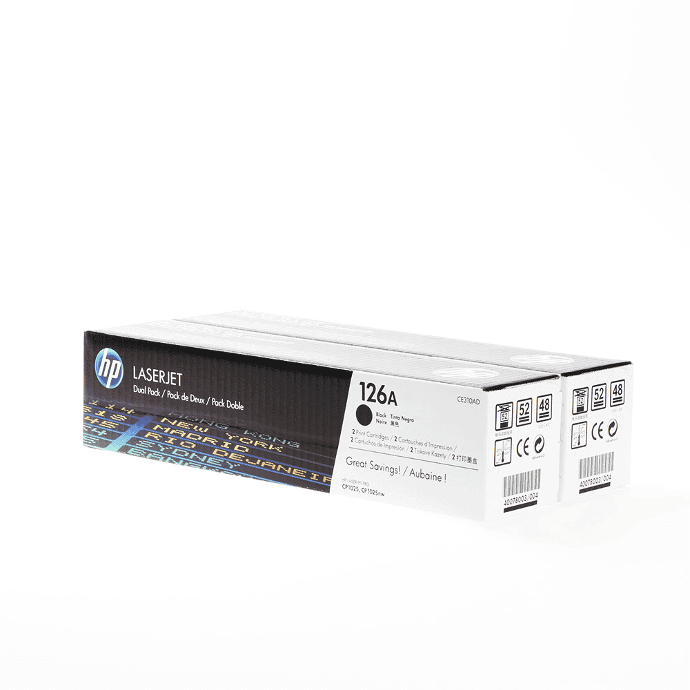 HP Toner 126A / CE310AD Nero Confezione doppia